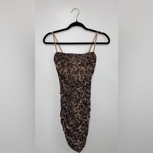 Aritzia Babaton Luxor Dress in Leopard print